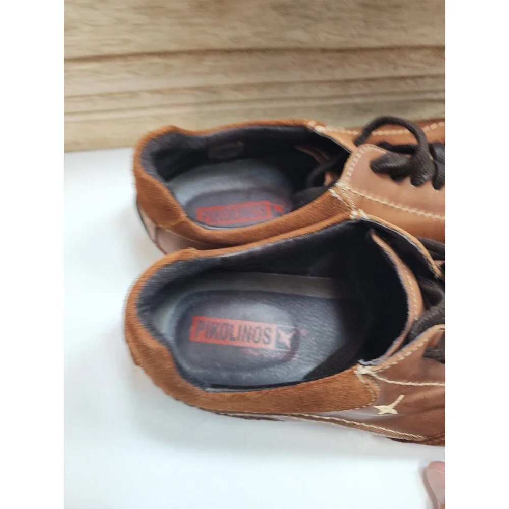 Pikolinos Mens size 43 Hand-Sewn European Walking Shoe Brown Leather. Beautiful